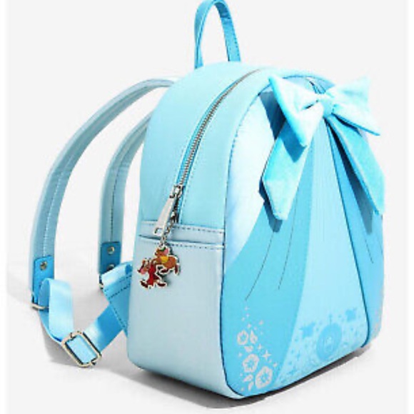 EUC Loungefly Disney Cinderella Blue Bow Dress Mini Backpack💙 - Picture 2 of 12